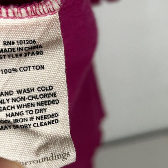 Soft Surroundings Topper Cardigan Size Large Magenta Pink Open Front Jacket - Picture 6 of 8